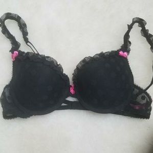 36B Push-Up Bra by Fruit of the Loom - Lacey Black